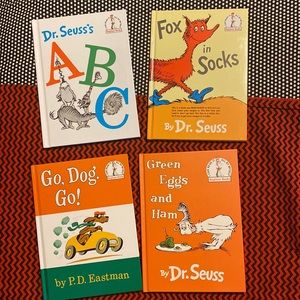 4 Hardback Beginner Books Dr. Seuss/ P.D. Eastman NWOT